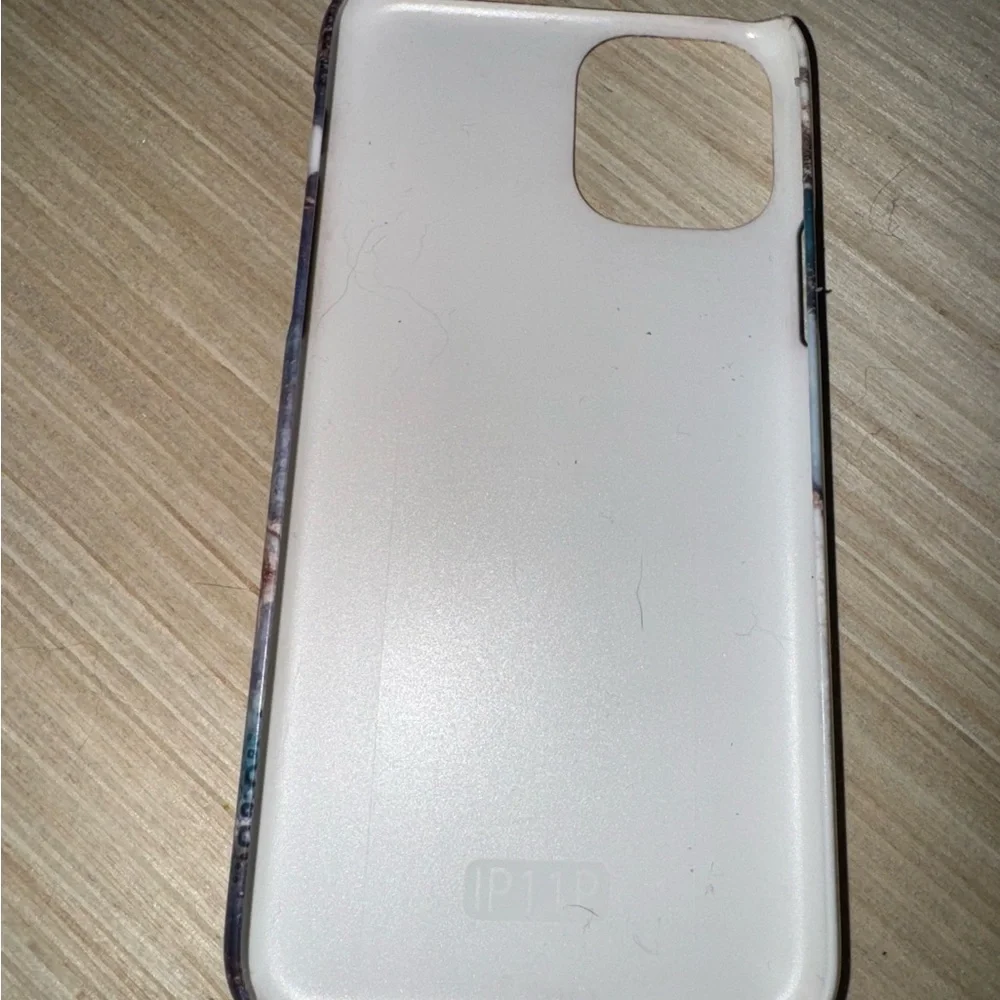 iPhone 11 Pro phone case Blue/Gold/Teal Marble